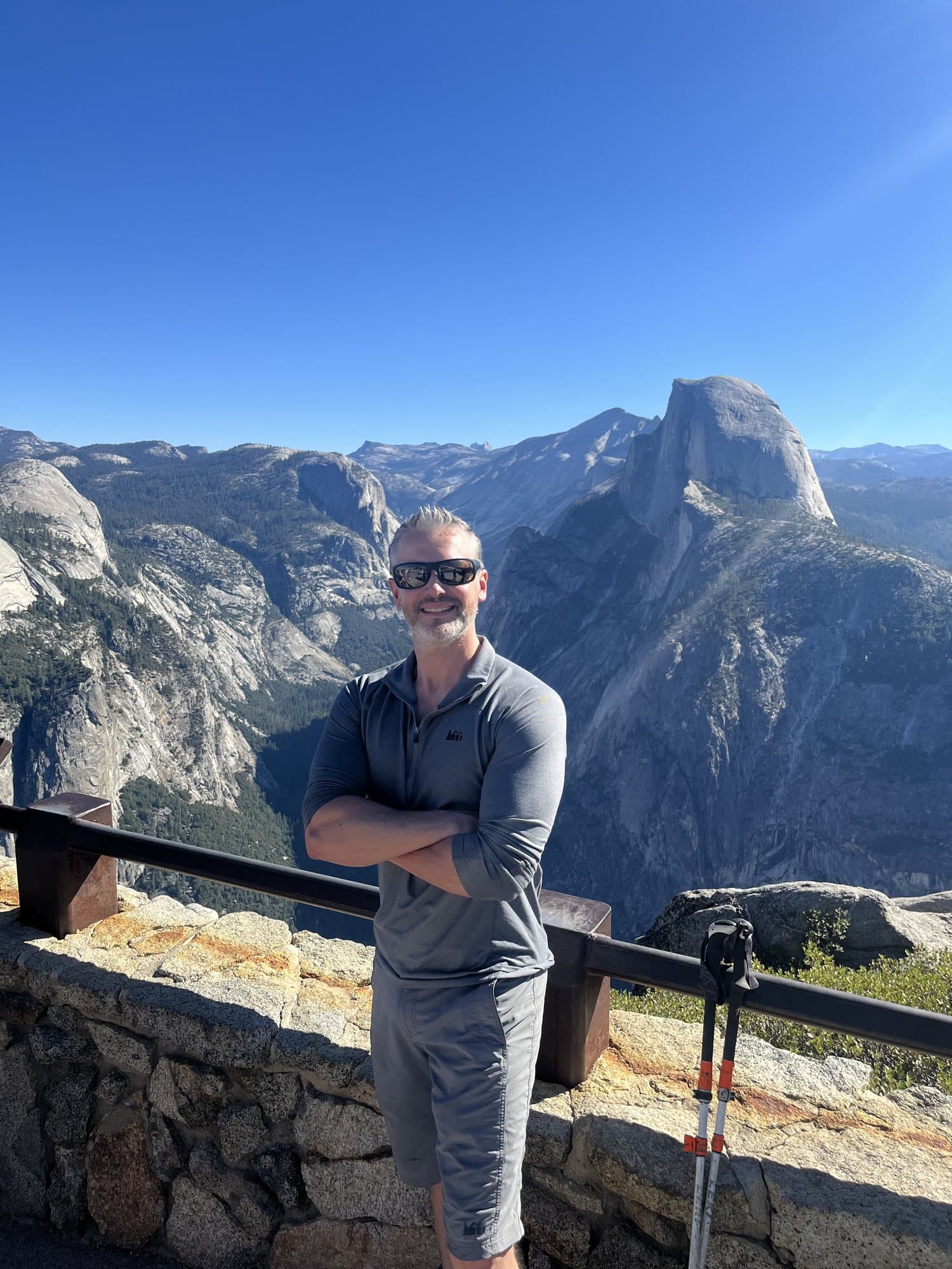 Brandon Musgrave at a granite mountain overlook